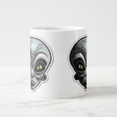 Alien Sticker Art Jumbo Mok (Voorkant)
