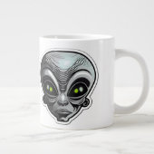 Alien Sticker Art Jumbo Mok (Rechts)
