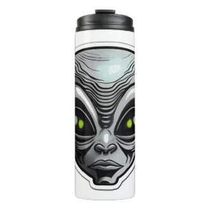 Alien Sticker Art Thermal Tumbler Thermosbeker