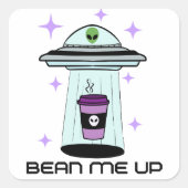 Alien Sticker Coffee Art (Voorkant)