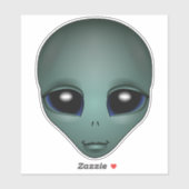 Alien Stickers Fun Halloween Alien Decal Stickers (Vel)