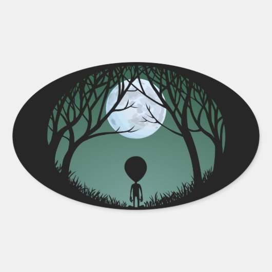 Alien Stickers Fun Halloween Alien Stickers (Voorkant)