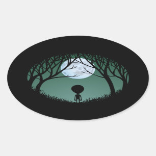 Alien Stickers Fun Halloween Alien Stickers