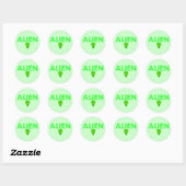 Alien-Stickers Ronde Sticker (Vel)