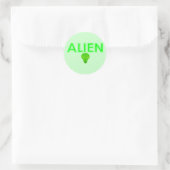 Alien-Stickers Ronde Sticker (Tas)