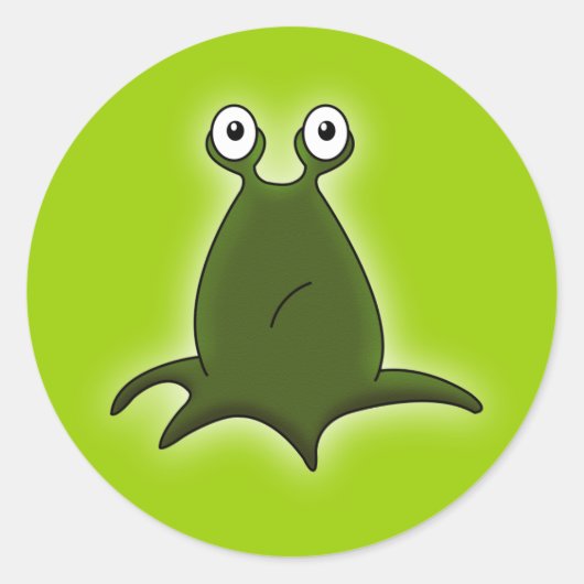 Alien-Stickers Ronde Sticker (Voorkant)