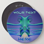 Alien Stingray Ronde Button 6,0 Cm (Voorkant /achterkant)