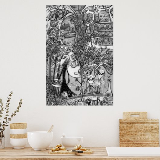 Alien Store-Poster Poster (Keuken)