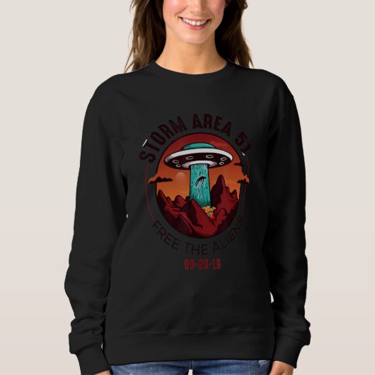 Alien Storm Area 51 - Alien Shirt Gift voor Alien (Voorkant)