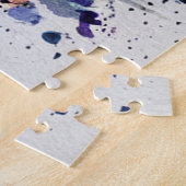 Alien straalt uit van UFO-puzzel Legpuzzel (Zijkant)