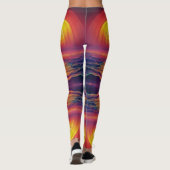 Alien Strand bij Zonsondergang Broek Leggings (Achterkant)