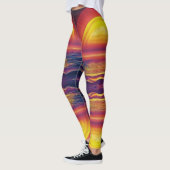 Alien Strand bij Zonsondergang Broek Leggings (Links)