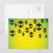 Alien string briefkaart (Voorkant / Achterkant)