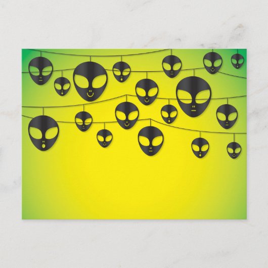 Alien string briefkaart (Voorkant)