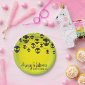 Alien string papieren bordje (Feest)