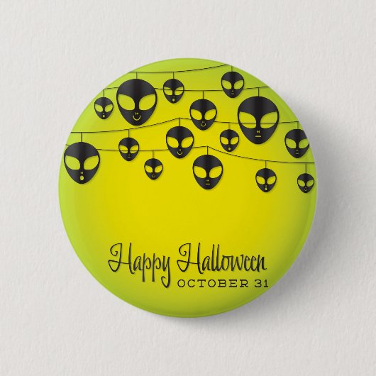 Alien string ronde button 5,7 cm (Voorkant)