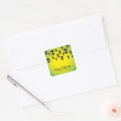 Alien string vierkante sticker (Envelop)