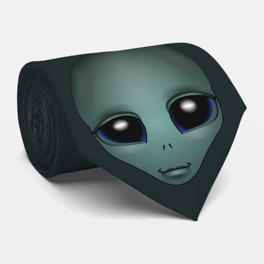 Alien Stropdassen geven grijze Alien Necktie Alien (Opgerold)