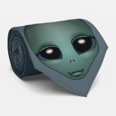 Alien Stropdassen geven grijze Alien Necktie Alien (Opgerold)