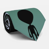 Alien Stropdassen geven grijze Alien Necktie Alien (Opgerold)