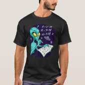 Alien Studying Solving Math Science Physics Equati T-shirt (Voorkant)