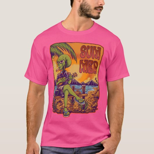 Alien Summer T-shirt (Voorkant)