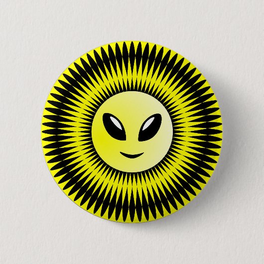 Alien Sun Ronde Button 5,7 Cm (Voorkant)