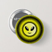 Alien Sun Ronde Button 5,7 Cm (Voorkant /achterkant)