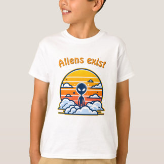 Alien Sunset esthetisch | Sci-Fi Alien Sunset T-shirt