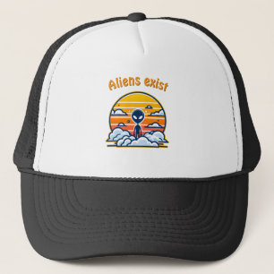 Alien Sunset esthetisch Sci-Fi Alien Sunset Trucker Pet