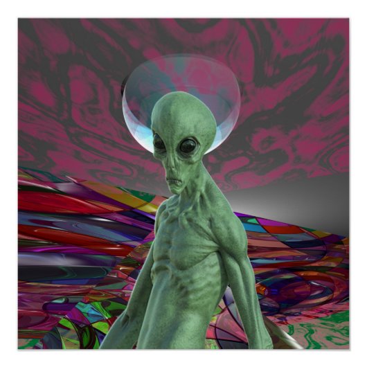 Alien Sunset Perfect Poster (Voorkant)