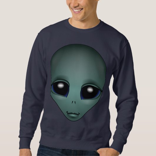 Alien Sweatshirt Alien Art Shirt Cute ET Shirt (Voorkant)