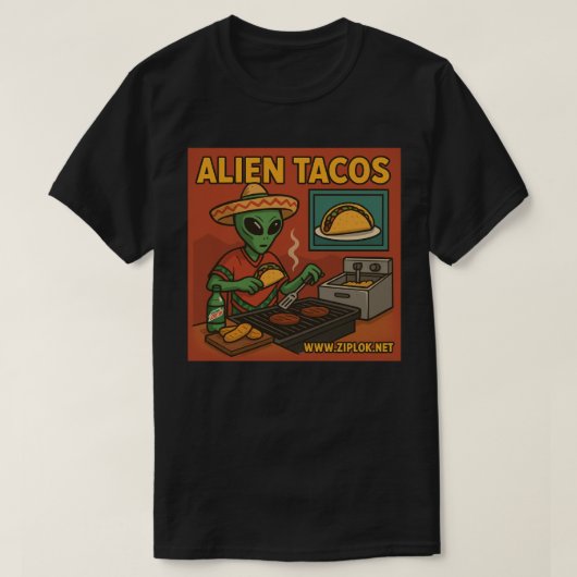 Alien Tacos - T-Shirt (Design voorkant)