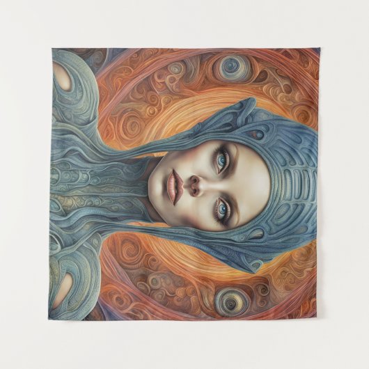 Alien Tapestry Wandkleed (Voorkant (horizontaal))