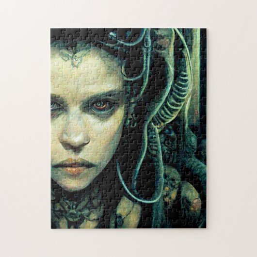 Alien Tech Girl Science Fiction Legpuzzel (Verticaal)