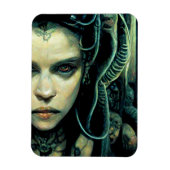 Alien Tech Girl Science Fiction Magneet (Verticaal)