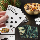 Alien Tech Girl Science Fiction Pokerkaarten (Insitu)