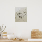 Alien tekening Paul Poster (Keuken)