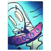 Alien-tekenklembord Klembord (Achterkant)