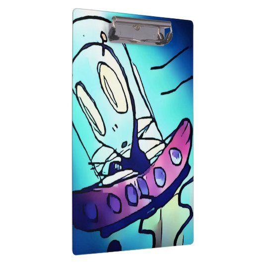 Alien-tekenklembord Klembord (Rechts)