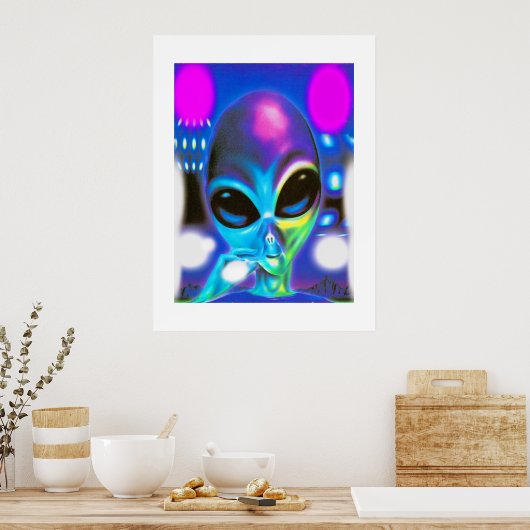 Alien-teller Poster (Keuken)