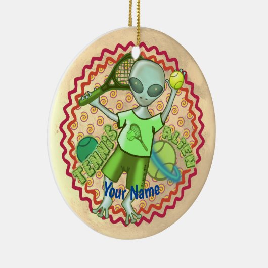 Alien Tennis ornament (Rechts)