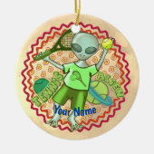 Alien Tennis ornament (Voorkant)