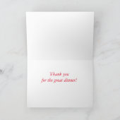 Alien-thema bedankt voor de grote diner cartoon (Binnen)