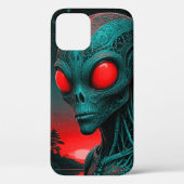 Alien thema iPhone 12 telefoonhoesje Case-Mate iPhone Case (Achterkant)