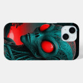 Alien thema iPhone 15 telefoonhoesje Case-Mate iPhone Case (Achterkant (horizontaal))