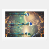 Alien Three Kings Wrapping Paper Sheet (Voorkant 2)