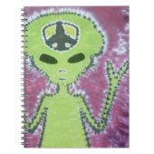 Alien Tie Dye Notitieboek (Voorkant)
