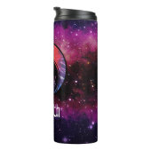 Alien Tie Dye Space Aangepaste Thermische Tumbler Thermosbeker (Geroteerd rechts)