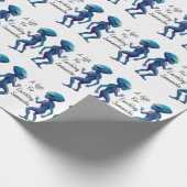 Alien to Earthling gepersonaliseerde cadeauverpakk Cadeaupapier (Hoek)